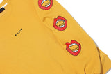 Heavy Over Fit Sleeve LIPS Lettering Brushed MTM