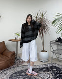 Rical Stripe Mesh Knit
