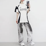 Amane Washing Denim Pants