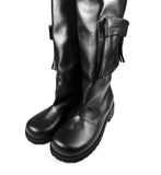 Side pocket long boots