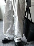 Slab White Wide Denim Pants