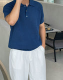 Betts Openwork Short Sleeve Collar Knit