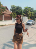 Pudded Cotton Bike Skirt