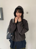 [unisex] Copat Check Hood Windbreaker Jumper