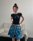 League Sporty Glossy Shorts