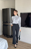 Slandy Banding Bootcut Slacks Pants