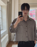 Serven Vintage Check Crop Shirt