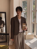 Lens Button Crop Blazer