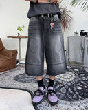 Eddie Dart Bermuda Denim Pants