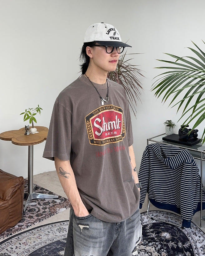 【SATIIIZ】Kalun Dyeing Short Sleeve T-Shirt SATIIIZ (サティーズ) - カルン染色半袖Tシャツ / Kalun Dyeing
