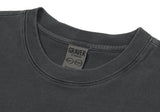 Small Drawing Smile Pigment Short Sleeve T-shirt Blue Logo