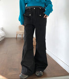 Doi Pocket Parachute Bootcut Pants