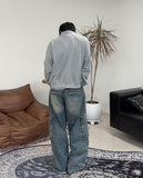 Crew lettering high-neck zip-up