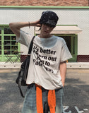 Butter printing short sleeve t-shirt
