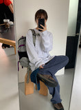 [unisex] Mibilo Color Over Long Sleeve Tee