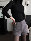 Ribbed Knit Shorts