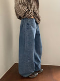 Hilka cut denim wide pants