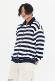 STRIPE KNIT BLOUSON