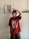 [unisex] Lyusao Sporty Printing Over Short Sleeve Tee