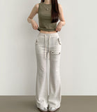 Inner round neck slim fit sleeveless