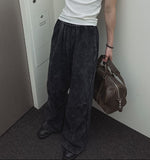 Pigment Washed Track Wide Pants