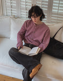 Cinder Pigment Waffle Warmer Cardigan