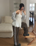 Kensi low-rise nylon track wide pants