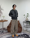 Kubi Wave Curved Cotton Pants