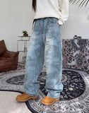 Dia Camo Brush Denim Pants