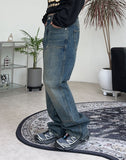 Rattan Double Knee Washing Denim Pants