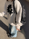 [unisex] Hipburn Flower Over Knit