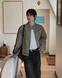 Fade Vintage Denim Biker Jacket