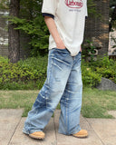 Washed Domingo denim pants
