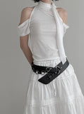 Lea Scarf Halter Off-Tee