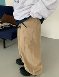 Ian Wave Slit Cotton Pants
