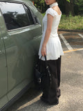 Moon Moon Pintuck D-Ring Cotton Week Pants
