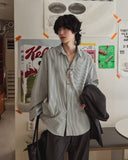 Fuzzy striped shirt