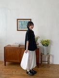 Lyndon Dot Banding Balloon Long Skirt