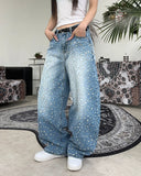 Ness Curved Leopard Denim Pants