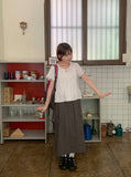 Kebu Nylon Cargo Banding Long Skirt
