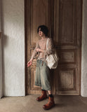 Confuse shine see-through knit