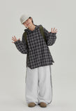 [BAONHAUS] Recock frill banding wide jogger pants