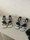Delunin Strap Mule Slippers (7cm)