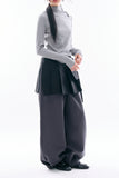 Nautic button-up ribbed top