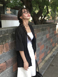 [MADE] Maret Summer Linen Check Overfit Short Sleeve Shirt