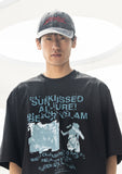 MASSMETAL LOGO WASHED DYING BALL CAP