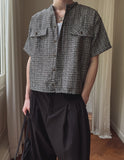 Nowell Check Tweed Short Sleeve Shirt