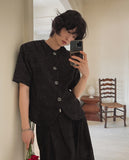 Avek tweed short sleeves jacket