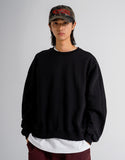 Share crop heavy brushed sweatshirt