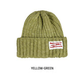Annyu patch ribbed wool beanie